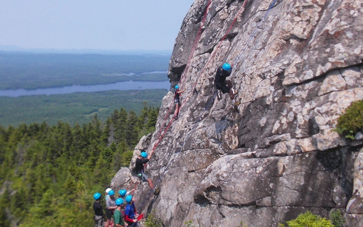 Rock climbing for teens
