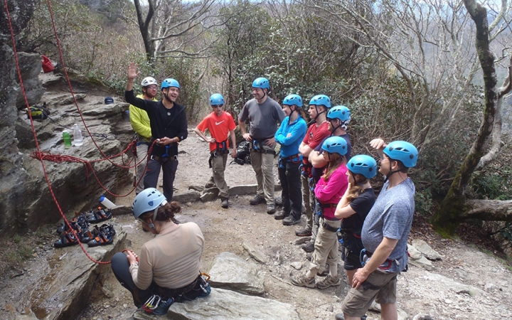 rock climbing and repelling for families 